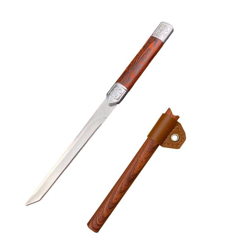 Kreatives Multifunktions-Outdoor-Messer aus Edelstahl: Klein, gerade Klinge, scharf für Tee, Obst und die Verwendung in der Küche