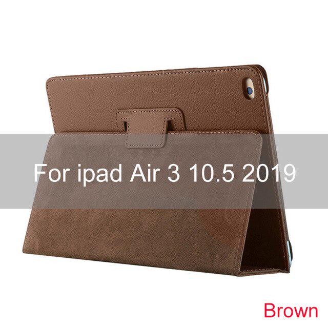 Leder Smart Case Für ipad Air 3 10,5 zoll 2019 Funda Stoßfest Hülse Tablet Abdeckung Für ipad Air 3 Gen 10,5 braun