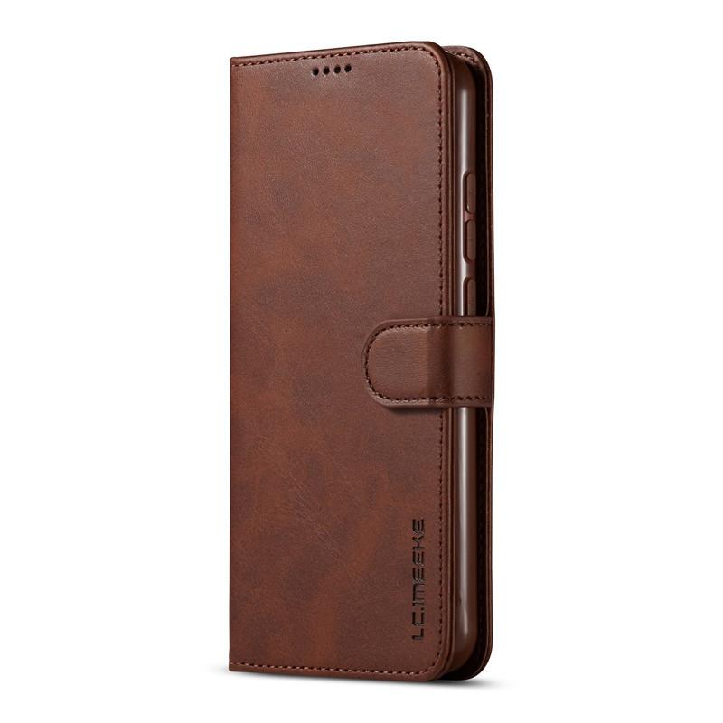 Hülle für Redmi Note 8T Hülle Leder Vintage Handyhüllen für Xiaomi Redmi Note 8T Note8T Hüllen Flip Wallet Cover für Redmi Note 8T Redmi Note 8T dunkelbraune