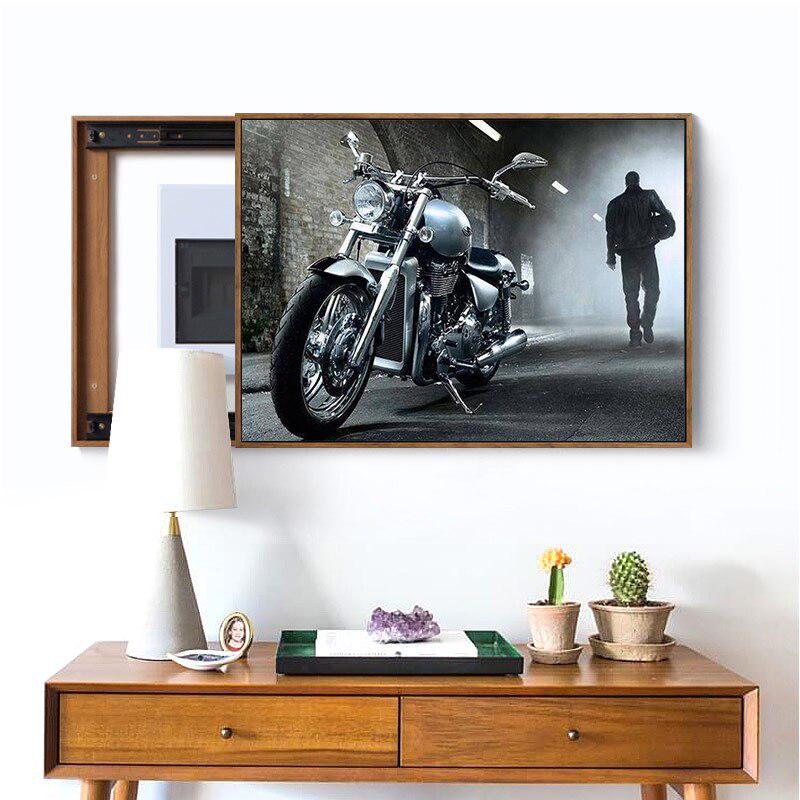 Diamant-Gemälde, Kreuzstich, volle Handarbeit, Diy-Diamant-Stickerei, Motorrad-Mann, Weihnachten 20X30CM