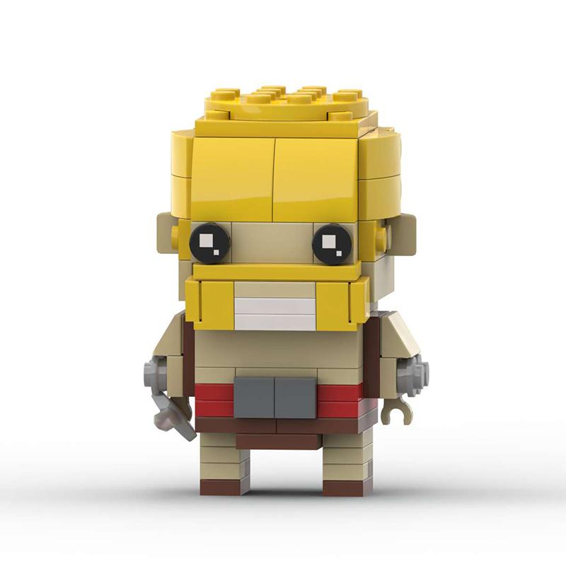Heiße Spiel Actionfiguren Royale Clash Bausteine MOC Stammeskonflikt Barbaren Schweinereiter Modell Kinderspielzeug Geschenk PDF manual yellow