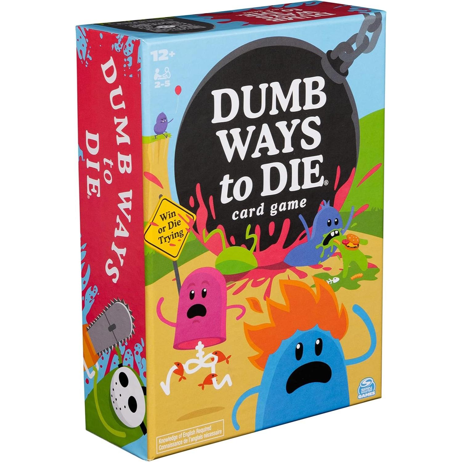 Dumb Ways to Die Kartenspiel für Erwachsene Partyunterhaltung Brettspiele black