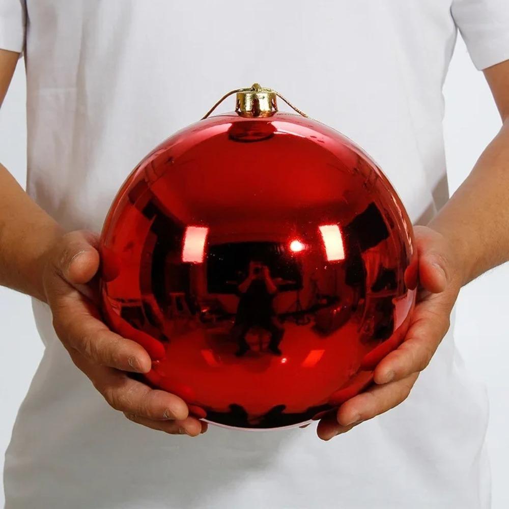 12/15/20CM Riesenkugel für Weihnachten 6 Farben Weihnachtsbaumkugeln Große Weihnachten Dekokugel Schaufenster 20cm rot