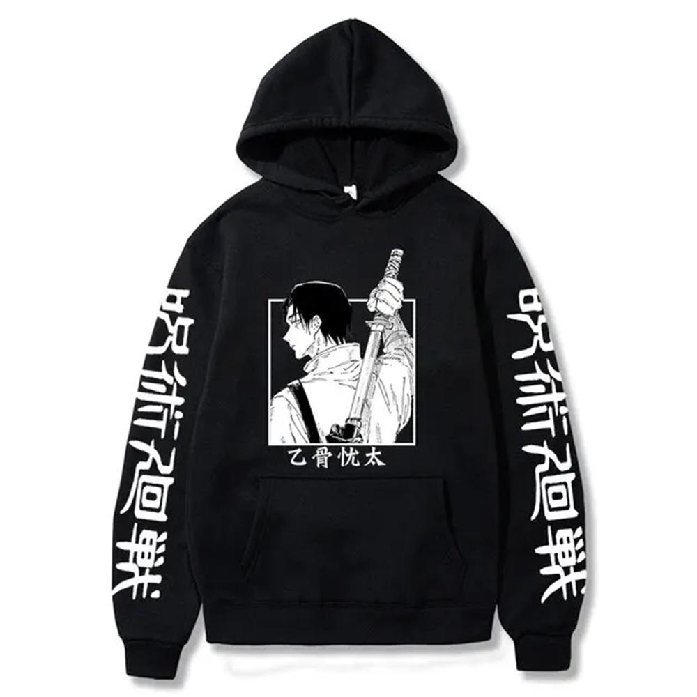 3D Anime Kleidung Satoru Gojo Print Kapuzenpullover Kinder Hoodies Angesagte Streetwear Harajuku Manga Unisex Sweatshirt Mädchen Kleidung 120 black