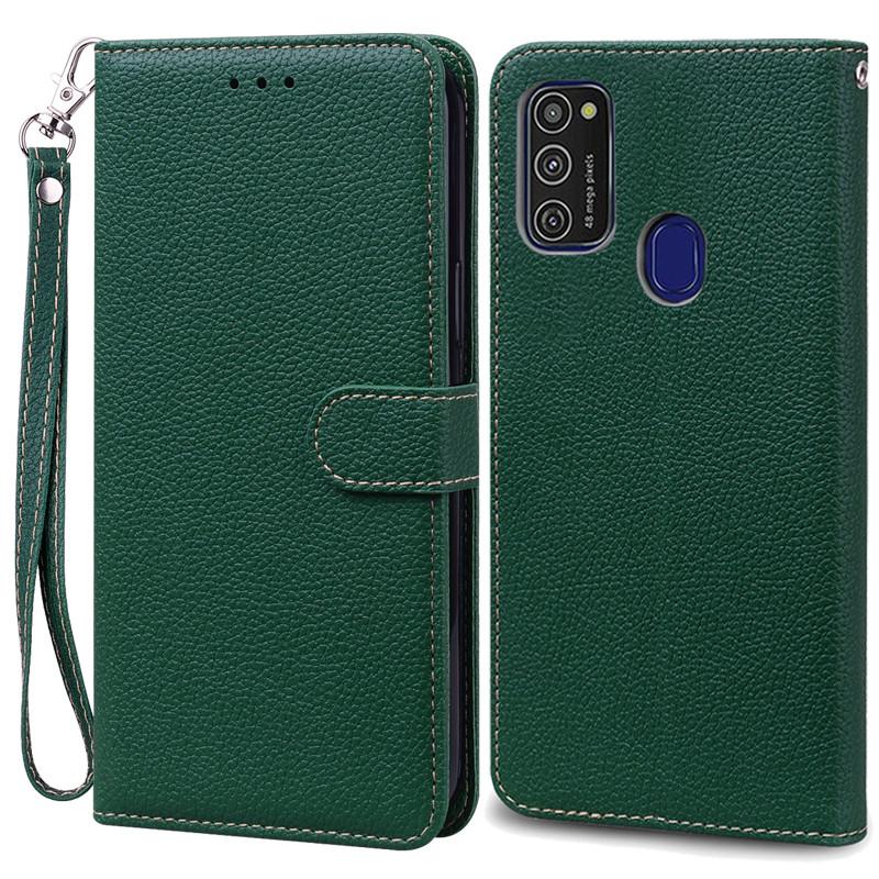 M21 Fall Für Samsung Galaxy M21 Fall M215F Leder Brieftasche Flip Fall Für Samsung Galaxy M21 M 21 Fall Weiche Silikon abdeckung Fundas For Samsung M21
