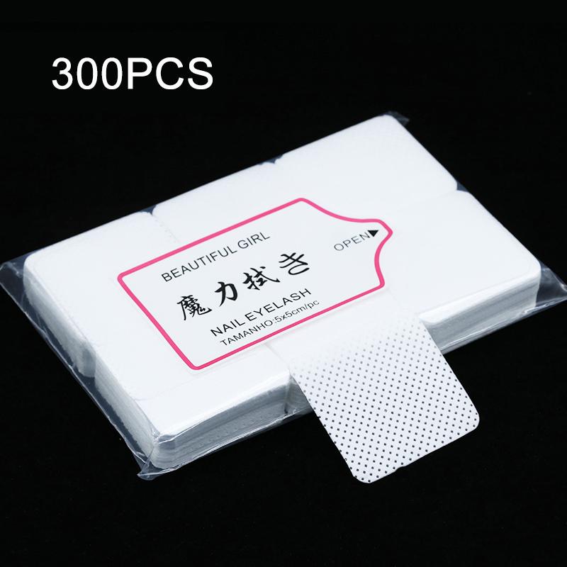 Gel-Nagellack-Entferner, Gel-Nagellack-Reiniger, Maniküre-Nagelentferner, fusselfreie Tücher, Reiniger, Papier-Pad, LM 300 pieces/bag # white