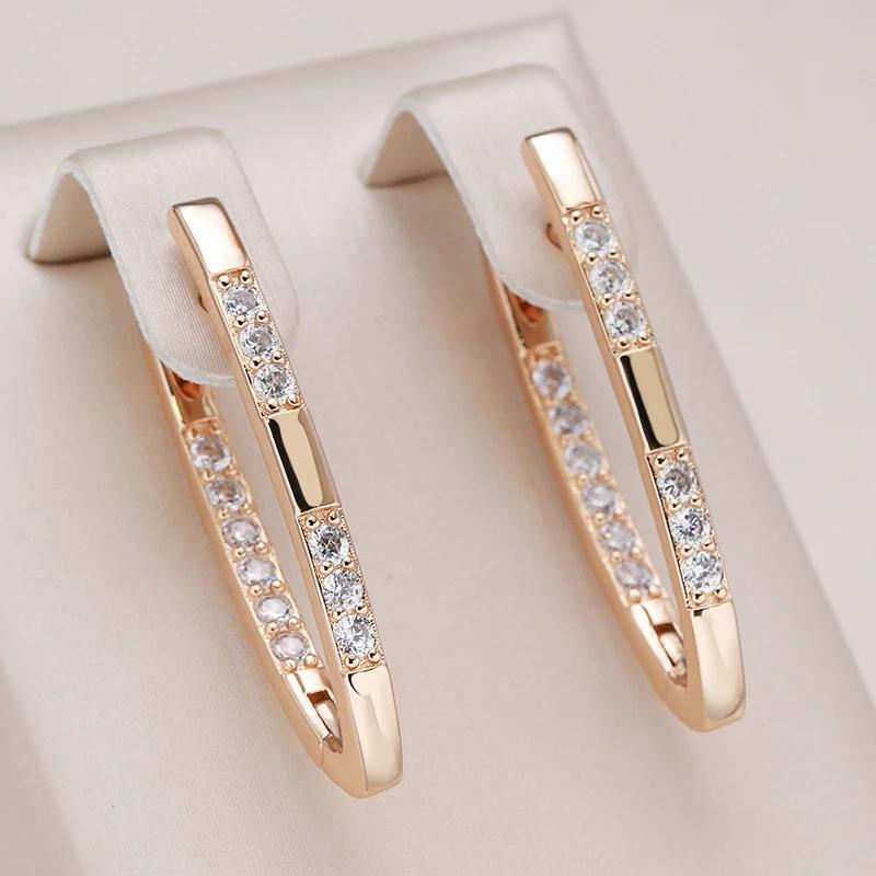 Modische V-förmige Dreieck-Tropfenohrringe für Frauen und Mädchen, Kristall-Zirkon, gerader Piercing-Schmuck, Zubehör gold