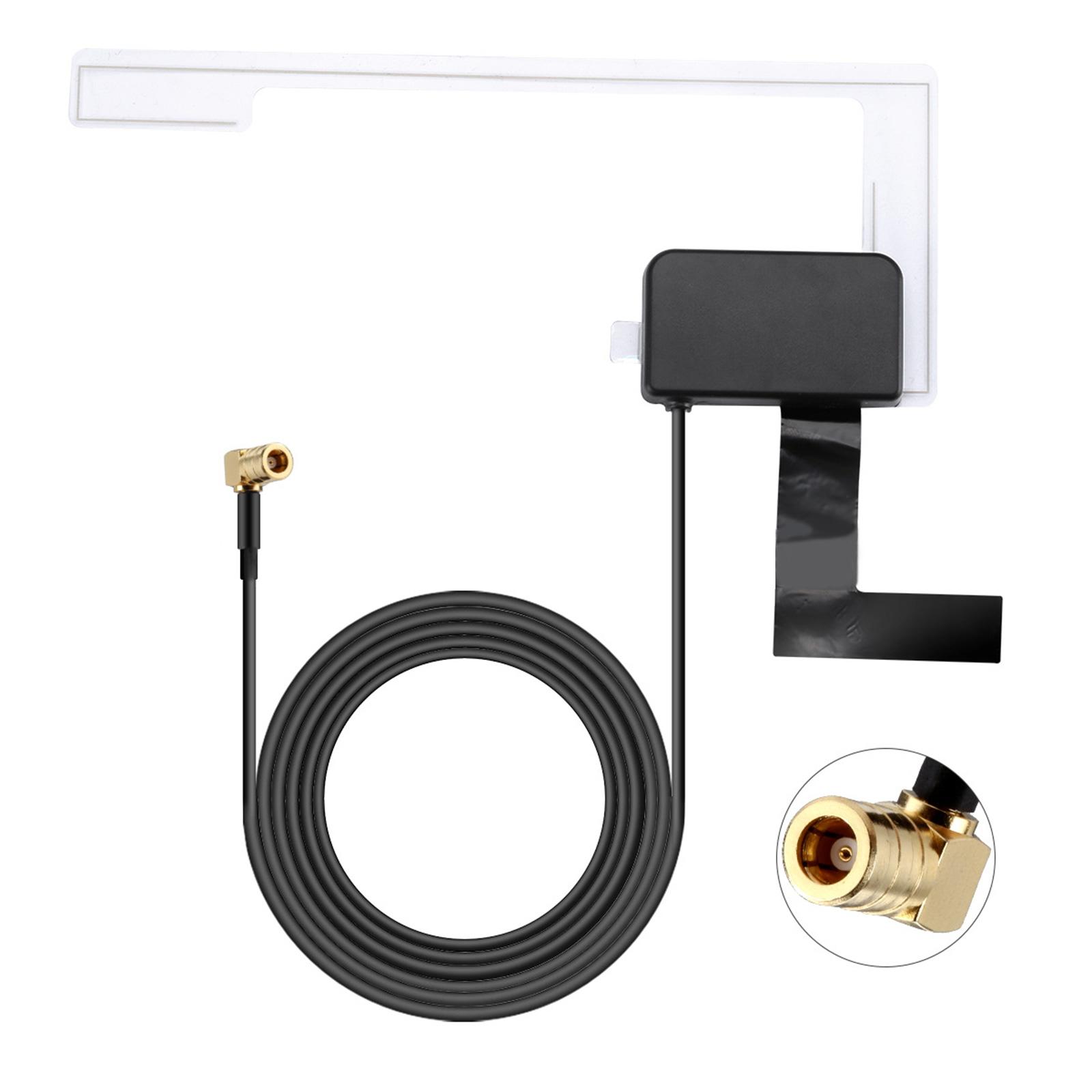 Für Pioneer Kenwood JVC-Sony Universal DAB Digital Auto Radio Antenne Antenne SMB Fenster Glas Halterung Gebaut Signal Booster