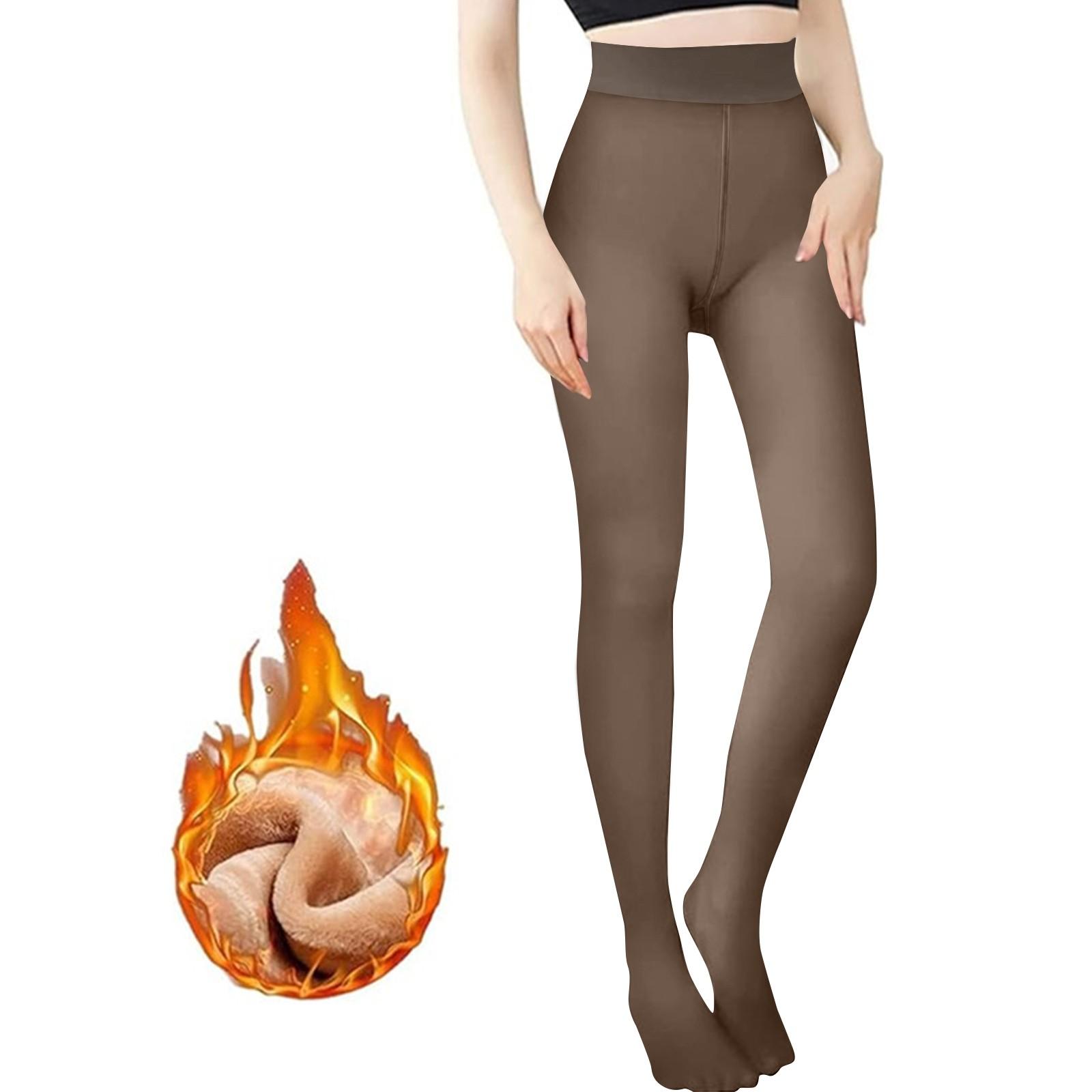 Damenmode Strumpfhosen in Übergröße Tragen Sie warme Strumpfhosen in Übergröße Strumpfhosen-Leggings über schwarzer Haut XXL kaffeebraun