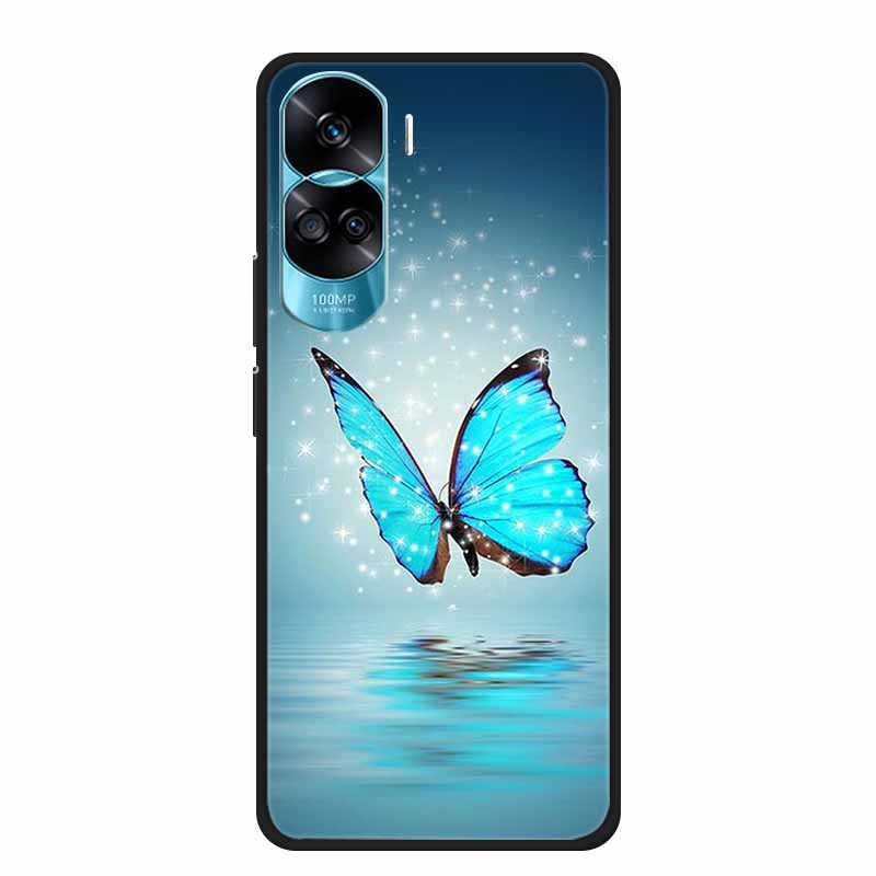 Für Honor 90 Lite Hülle Tiere Stoßfest Weiches Silikon TPU Rückseite Für Huawei Honor 90Lite Handyhüllen Honor90 Lite Katze Capa For Honor 90 Lite