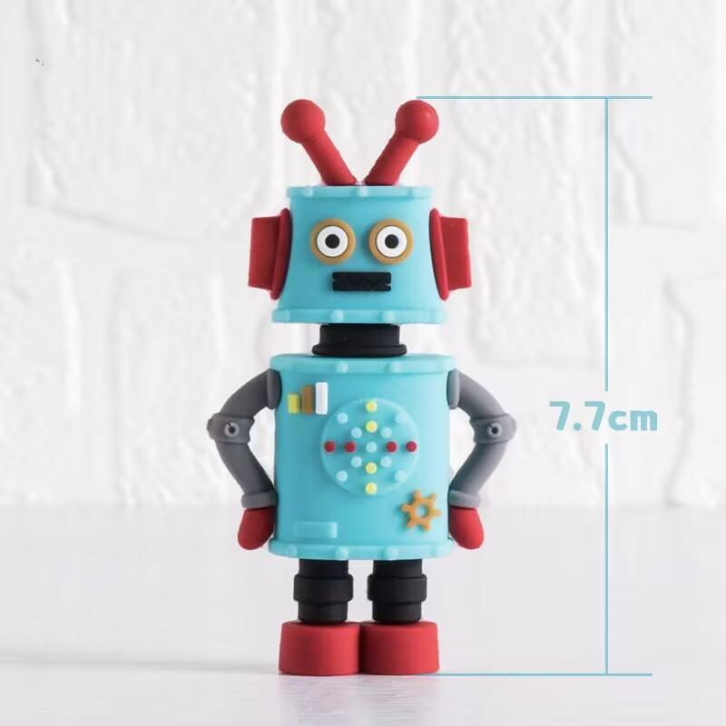 11 Stück Roboter Kuchenaufsätze für Jungen Roboter Geburtstag Roboter Kuchen Cupcake Dekorationen Roboter Figur für Roboter Geburtstagsparty Zubehör