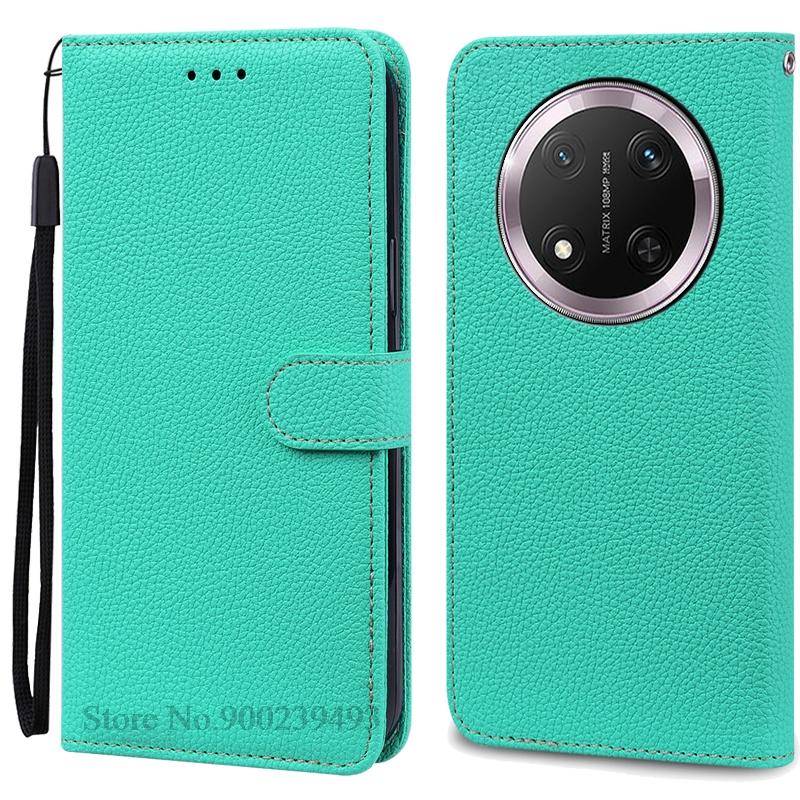 Für Honor Magic 7 Lite Hülle Brieftasche Leder Klapphülle Für Honor Magic7 Lite 5G Hülle Handy Coque Für Honor Magic 7 Lite Hülle Etui Honor Magic 7 Lite himmelblaue