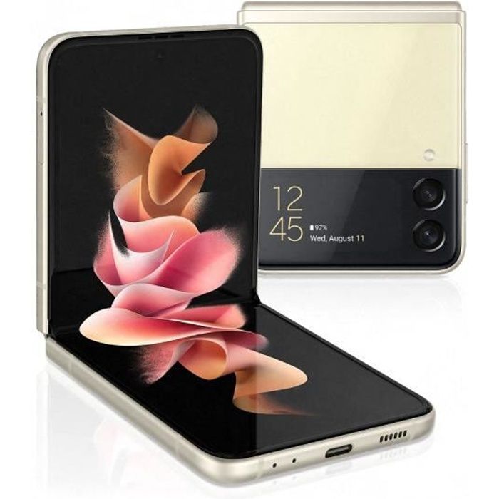 Generalüberholtes Samsung Galaxy Z Flip 3 5G Smartphone 8GB RAM+128GB/256GB Entsperrt SIM+eSIM 8+128GB weiß