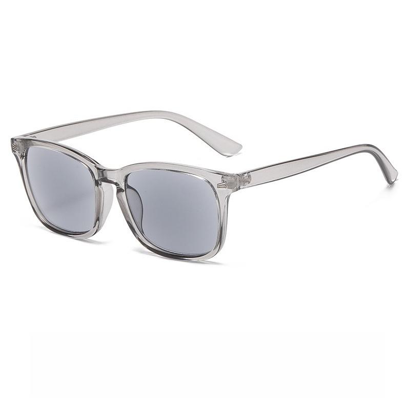 Neue Lesebrille mit großem Rahmen Unisex High-Definition Komfort Lesebrille mit Plus-Dioptrien 0 bis +4,0 +2.5 grau