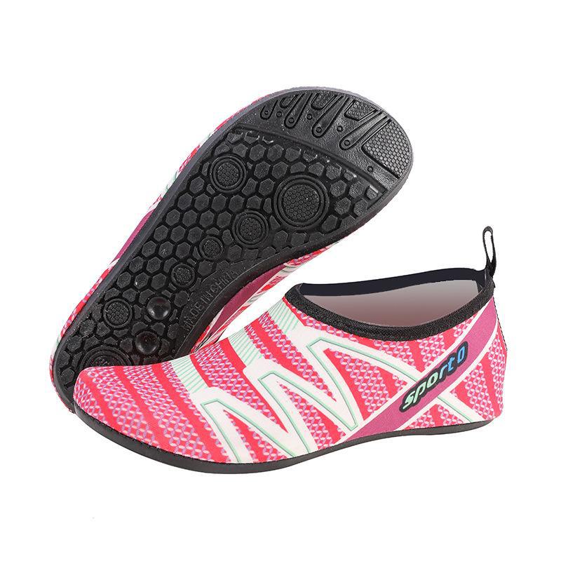 Rutschfeste Unisex-Wasserschuhe – weiche, schnittfeste Barfußschuhe für Strand, Schwimmen und Outdoor-Aktivitäten XL [size 40-41] rose rot