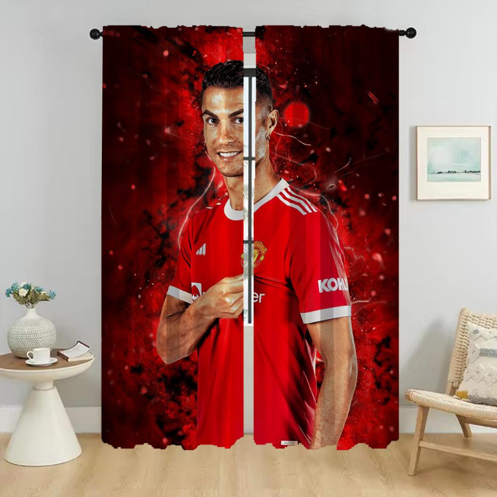 Vorhänge für Schlafzimmer Ronaldos Home Interior Vorhänge für Wohnzimmer Verdunkelungsvorhang Trennwand Halloween Dekoration Schattierungen W86xH213cmx2pcs-CL