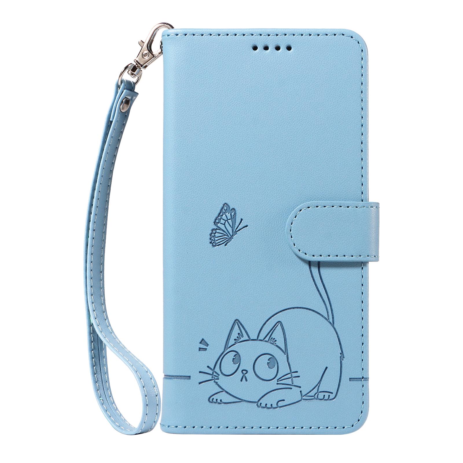 Flip Wallet Case Für Samsung Galaxy S10 Lite S10e S20 5G PU Lederhülle,Galaxy S21 Plus S21 Ultra Core Handyhülle Samsung Galaxy S20 FE 2022 himmelblaue