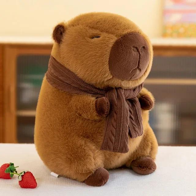 25-30cm Plüschtier Niedliche Schal Kugelfisch Plüsch Kawaii Tier Spielzeug Kindergeburtstagsgeschenk Capybara Puppe Kinderspielzeug 25cm