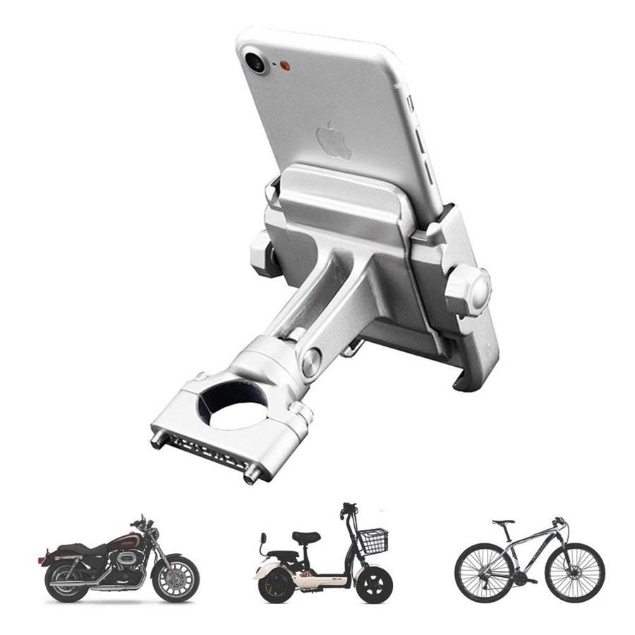 Aluminium Motorrad Fahrrad Lenkerhalterung 360° Halter für GPS Mobiltelefon
