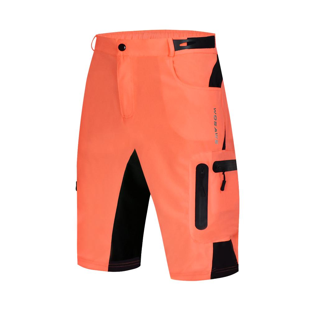WOSAWE Mountainbike Shorts Herren Sommer Fahrradhose Atmungsaktiv Outdoor Sport MTB Kurze Hose Lässige Laufshorts 3XL rosa