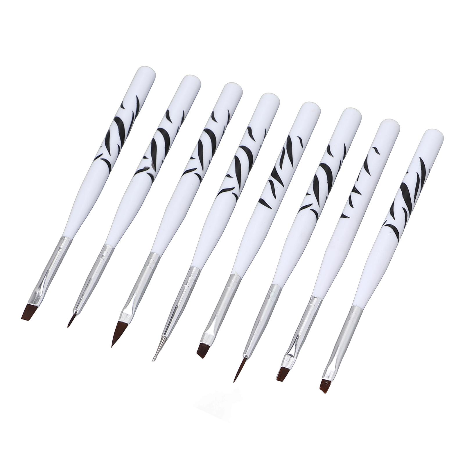8 Stück Nail Art Pinselset Professionell Zuhause Nagelstudio Nagelmalerei Zeichnen Liner Pinsel für Künstler
