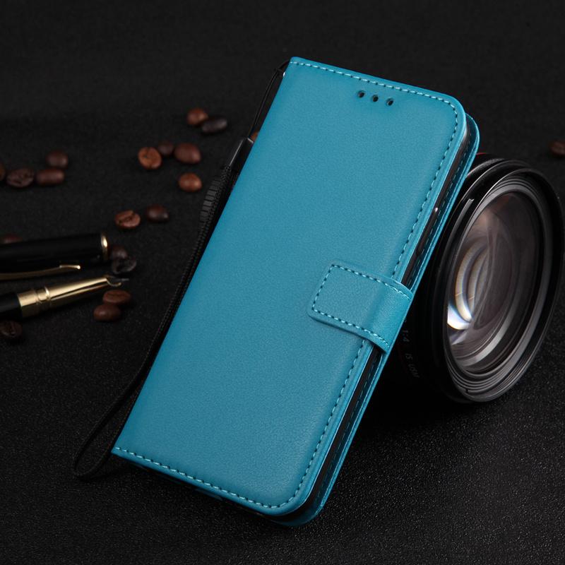 Leder Flip Wallet Case für Huawei P30 Lite P40 P Smart 2020 Honor 9S 10 Lite Mate 10 Lite iPhone 13 Pro Max 12 11 XS XR 8 7 SE Schutzhülle iPhone X/XS blau