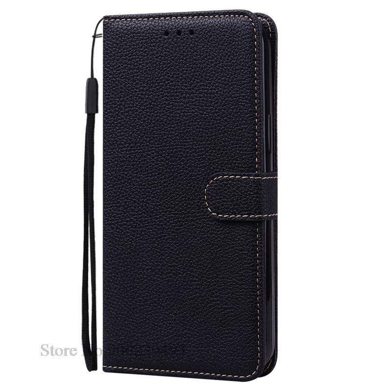 6/6T Hülle Für Oneplus 6 Hülle Leder Klapp Brieftasche Hülle Für Oneplus 6T Hülle Ständer Buchhülle Für Oneplus 6 Hülle 6T Coque Fundas For Oneplus 6 schwarz