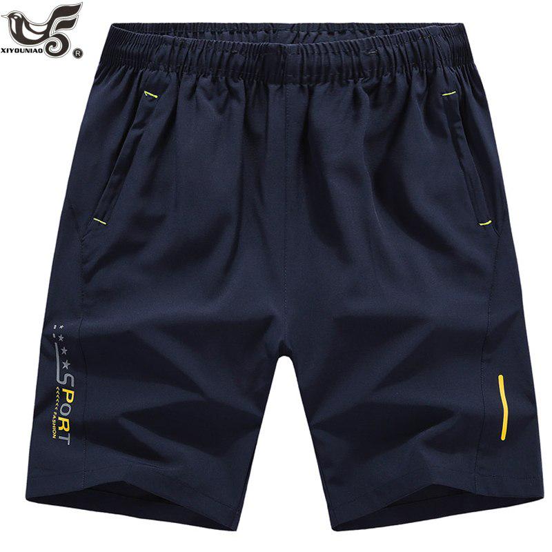 Plus Größe 10xl Männer Sommer Shorts Turnhallen Bodybuilding Jogger Workout Sporting Kurze Hosen Sportswear 9XL dunkelblaue