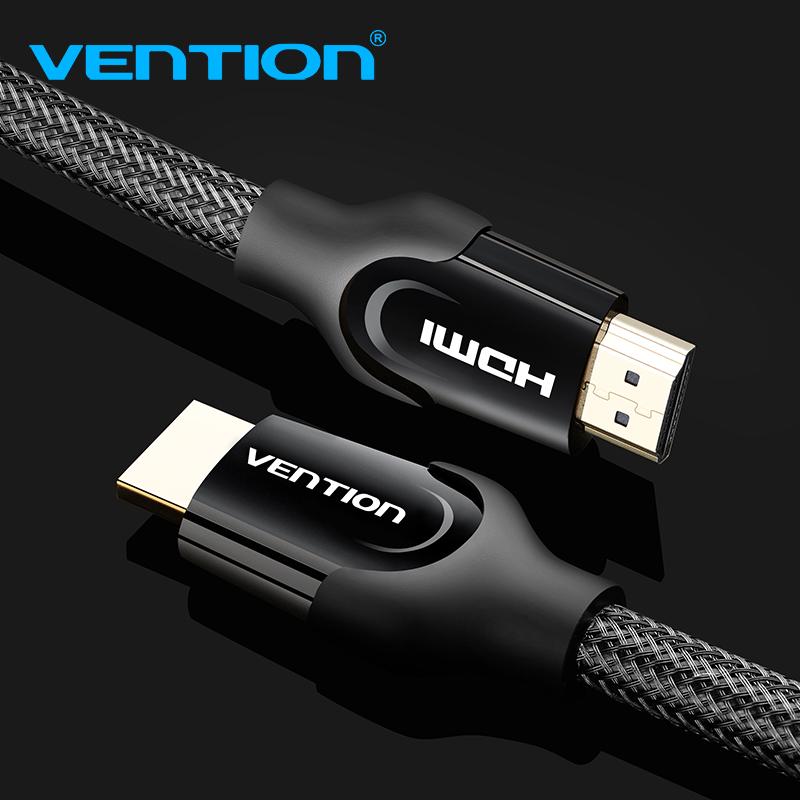 Vention HDMI-Kabel HDMI-Switch-Kabel für Xiaomi Mi TV Box PS4 Spliiter Swicther 4K@60Hz HDMI-zu-HDMI-2.0-Audiokabel HDMI-Kabel 75cm schwarz