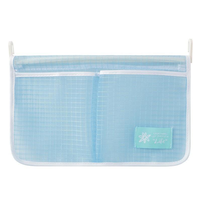 1pc Kühlschrank Tür Organizer Kühlschrank Hängen Mesh Tasche Für Küche Lagerung Tasche blau
