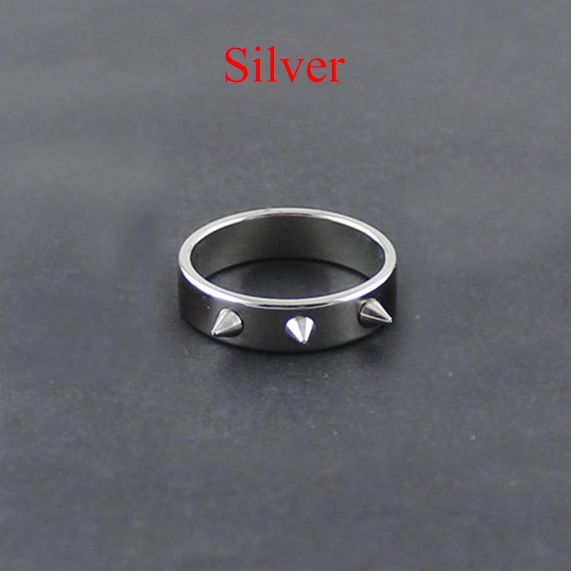 Mode Luxus Vintage Ring Punk-Stil Herren und Damen Thorn Schmuck Ring Herren 17 silber