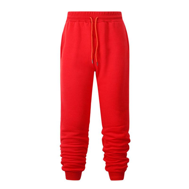 Herren Herbst und Winter Freizeithosen Sporthosen Herrenhosen Jogginghosen Hip Hop Straßenhosen 3XL rot