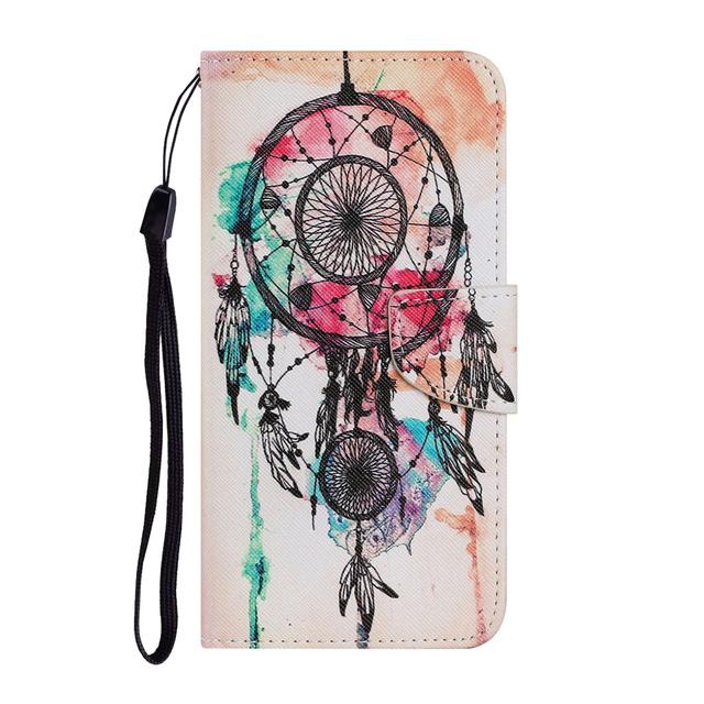 Ledertasche für Samsung Galaxy A12 A32 A42 A52 A72 A02s S21 Plus Schmetterling Tier bemalt Buchständer Flip Leder Handyhülle For S21 Ultra