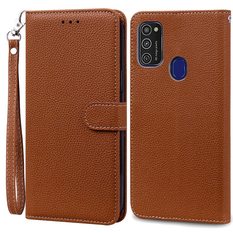 M21 Fall Für Samsung Galaxy M21 Fall M215F Leder Brieftasche Flip Fall Für Samsung Galaxy M21 M 21 Fall Weiche Silikon abdeckung Fundas For Samsung M21