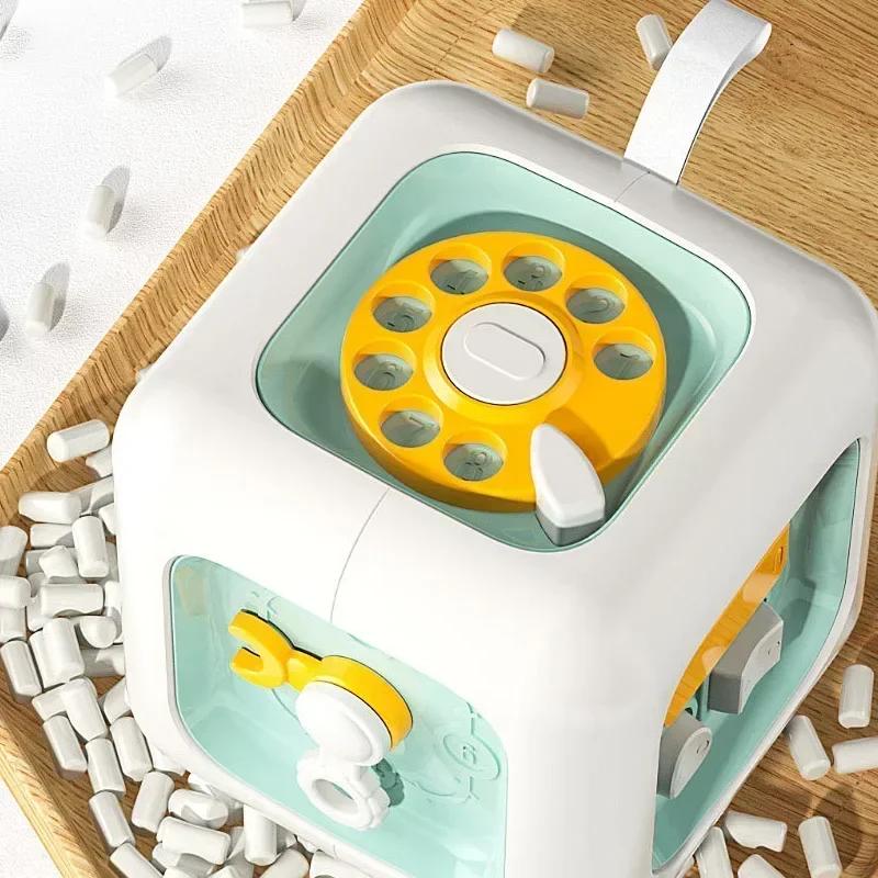 Montessori Spielzeug Baby Lernorientiertes Spielzeug für Babys 1 2 3 Jahre Zugfaden Spielzeug Kind Sensorische Entwicklung Spiel Feinmotorik grün