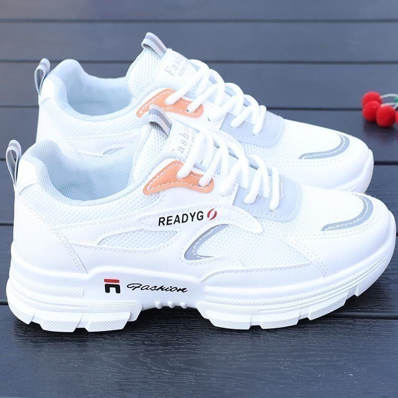 Frühling Herbst Damen Plateau Sneakers Outdoor Low-Top Bequeme Weiche Laufschuhe Training Laufschuhe Zapatillas De Mujer 38 graue