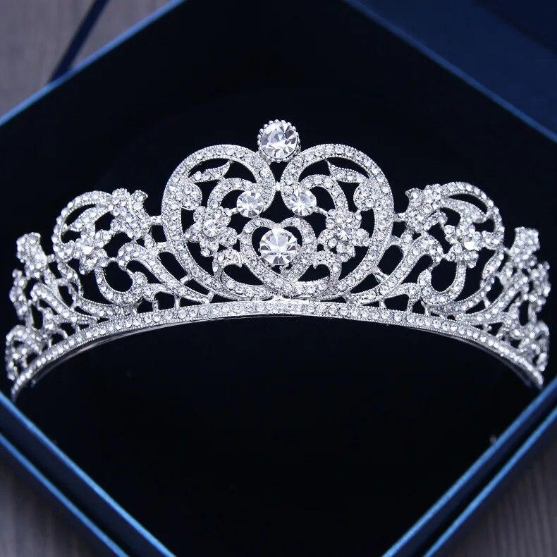 Verschiedene Silber Gold Farbe Kristall Kronen Braut Tiara Mode Königin Für Hochzeit Krone Kopfschmuck Hochzeit Haar Schmuck Zubehör