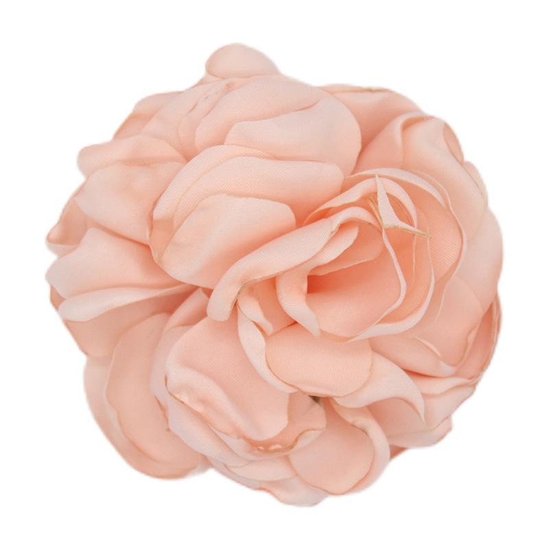 1 STÜCK Kunst Blumenbrosche Stoff Corsage Geschenk Tuch Anstecknadel Handgefertigter eleganter Schmuck für Frauen rosa