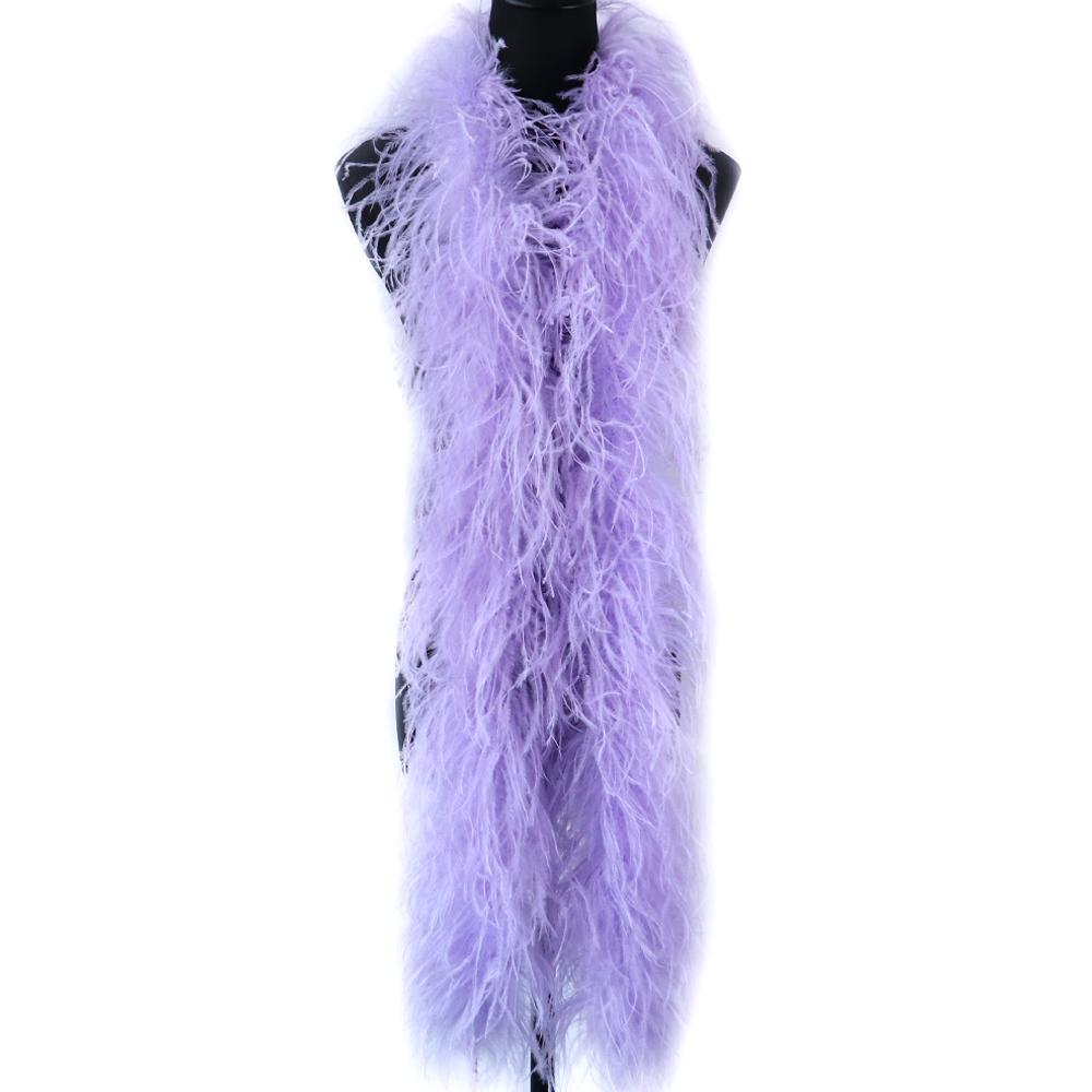 6-lagige Straußenfederboa Naturweiß Plumas Boa Schal Straußenboas Für Individuelles Hochzeitskleid Oberteil Dekoration Federn 6ply 1M violett