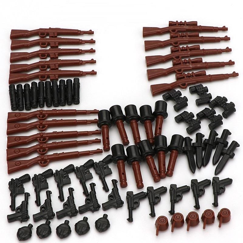 Militär WW2 Waffe Waffen Soldat MOC SWAT Stadt Figuren Mini Waffen Armee Polizei Deutsch 98K Teile Bausteine ​​Spielzeug