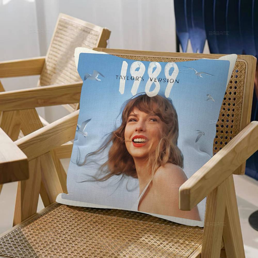 Klassisch Singer T-Taylor S-Swift Kissenbezug Kissenhülle Kissenbezug Wohnzimmer Sofa Heimdekoration Personalisiert 30x30cm gray