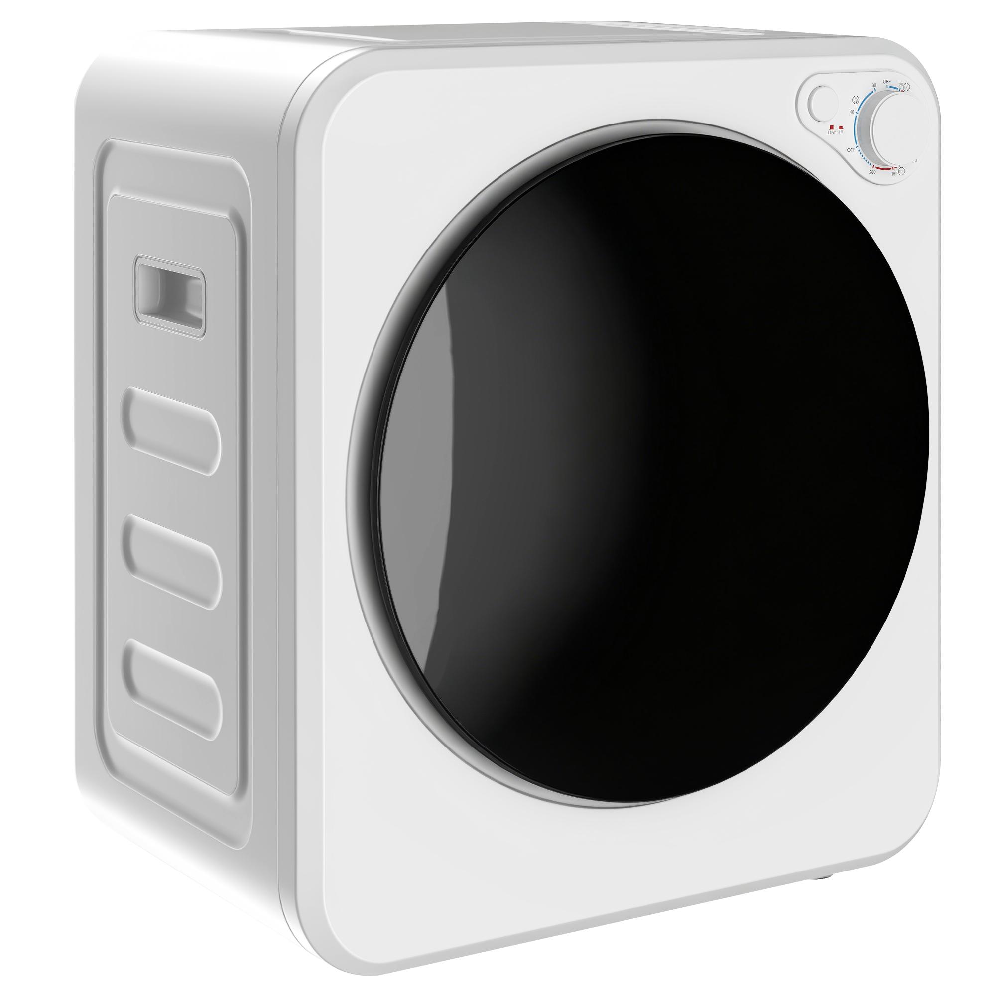 Mini-Kondenstrockner 4 kg mit 5 Programmen bis 60 °C, 800 W/400 W, mit Edelstahl-Trommel, Weiß 48 x 44 x 57 cm weiß