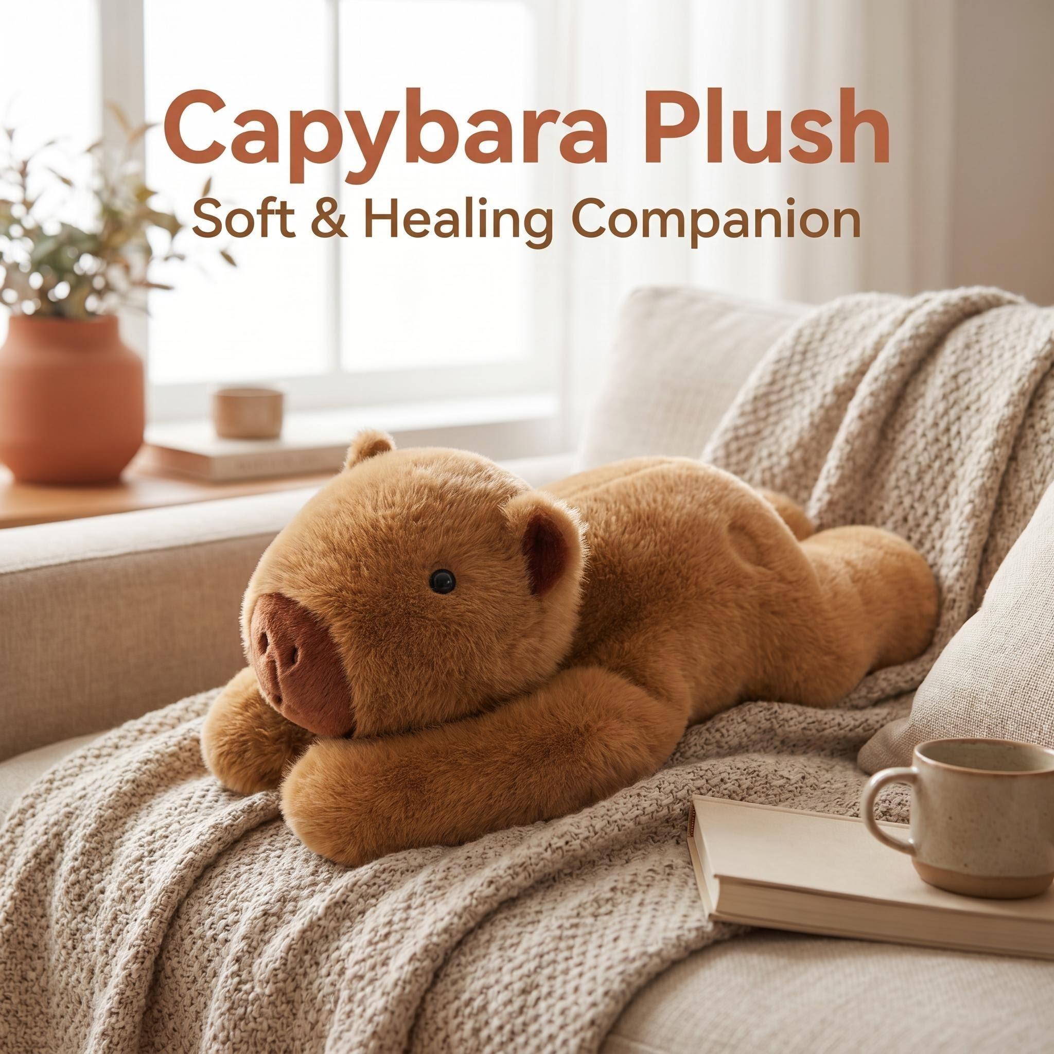 65cm/1kg Capybara Partikelbeschwertes Plüschtier für Kinderspielzeug Geschenk Handbefüllte Partikel 65cm 1.0kg
