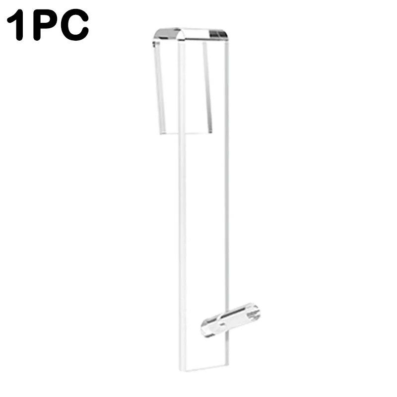 Acryl Badezimmer Dusche Türhaken Tür Dusche Handtuchhalter Punch-Free Badezimmer Bademantel Kleiderbügel Transparente Handtuchhaken 1pc