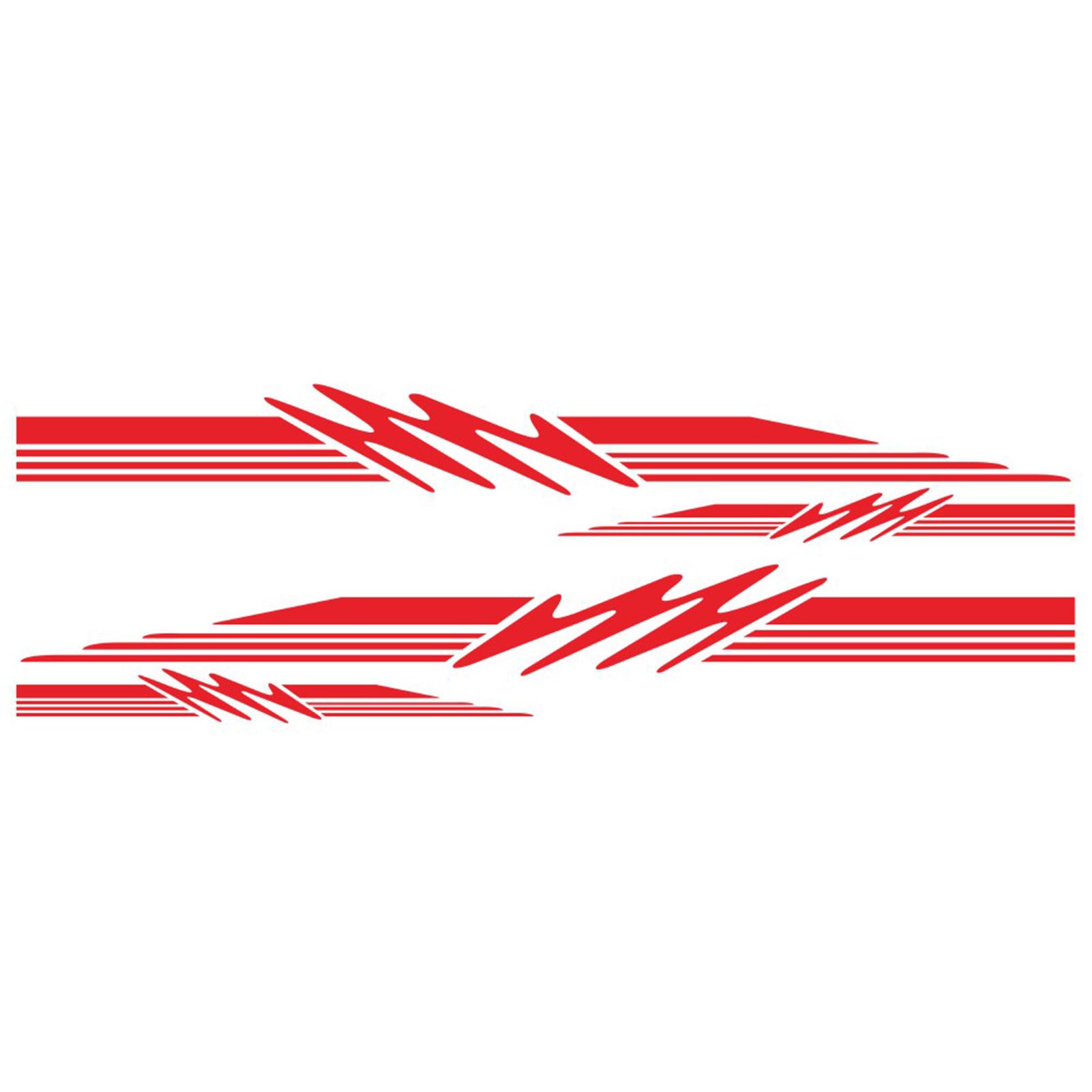 Wohnmobil-Aufkleber, Wohnwagen, Wohnwagen, Wohnwagen, Streifen, grafische Aufkleber, Autoaufkleber, Auto rot