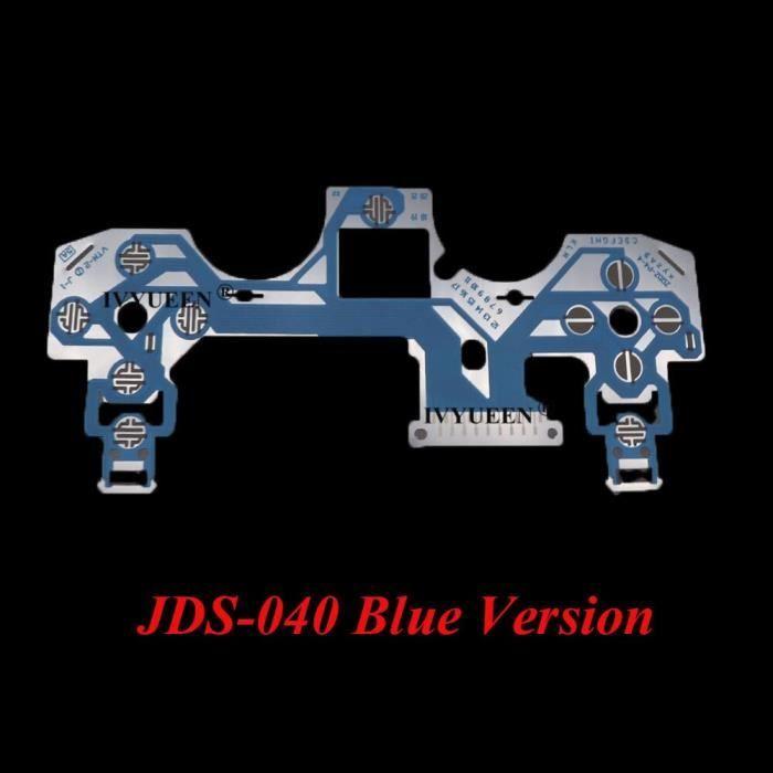 JDS-040 Bleu Circuit Imprimé AvEC Boutons de Remplacement, Pour Contrôleur PS4 Dualshock 4 Pro Slim, Film Con blau