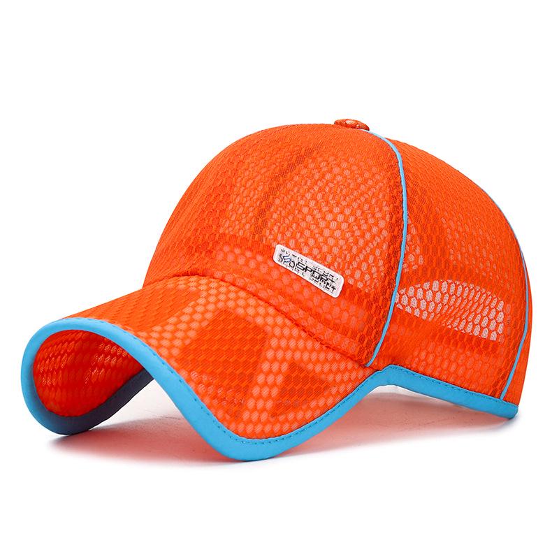 [NORTHWOOD] Kinder Baseball Caps Sommer Mesh Cap für Mädchen Jungen Sonnenblende Hüte Sommer Kinder Caps 52-57 cm orange