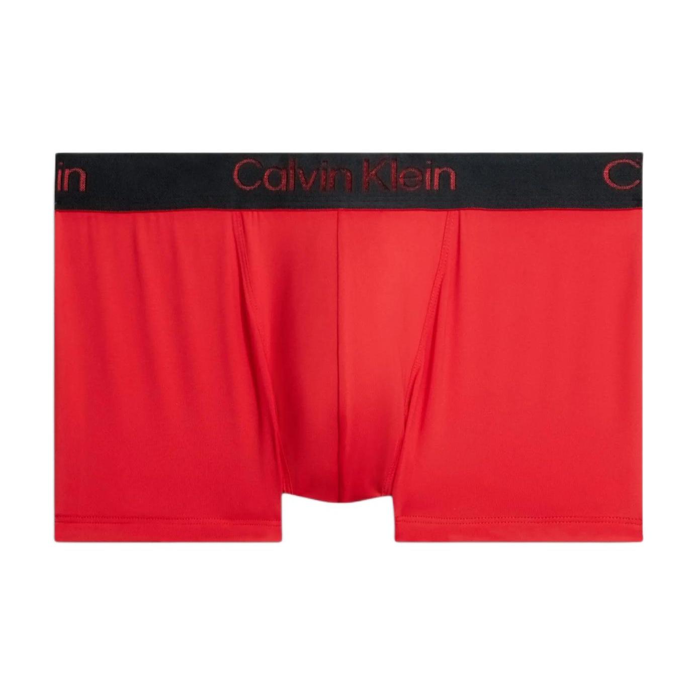 Calvin Klein Low Rise Trunk Bequeme Einfache Antibakterielle Unterwäsche Herren Unterwäsche Rot 000NB3639A-XAT M black