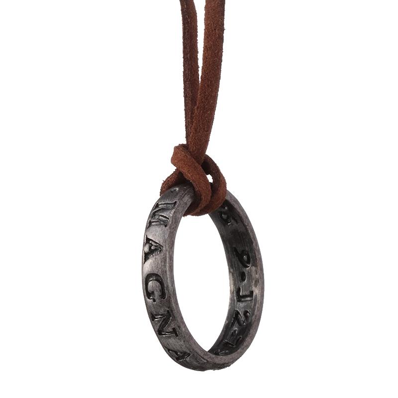 Schmuck Halskette Spiel Uncharted 4 A Thief's End Halskette Seilkette Lange Halskette Schmuck Herren Accessoires black