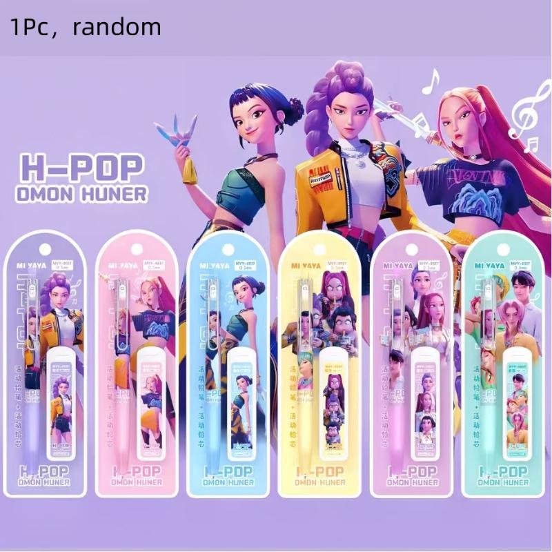 1 Stück Kpop Dämonenjäger Druckbleistift Niedlich Cartoon Anime Schüler Schule Schreibwaren Bleistift Cartoon Bürobedarf Geschenke A1